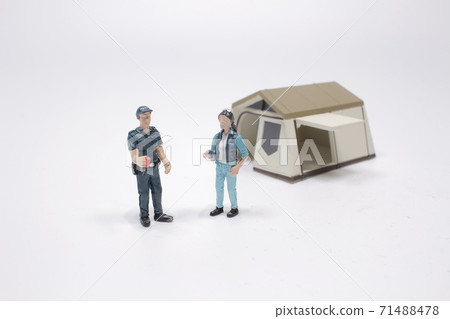 a figures are enjoying the outdoors together a figures are enjoying the outdoors together 71488478