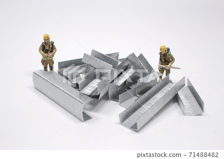 the Figure of a fireman in uniform. people concept. the Figure of a fireman in uniform. people concept. 71488482