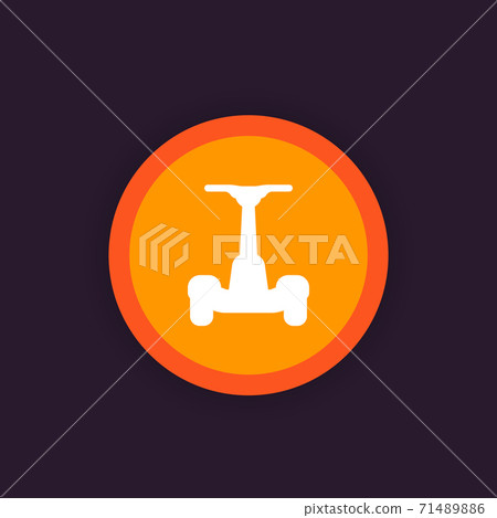 electric self-balancing scooter icon 71489886
