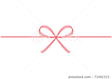 水引蝴蝶結 紅色 71492323