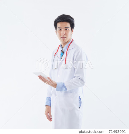 Portrait of the confident male pediatrician Portrait of the confident male pediatrician 71492991