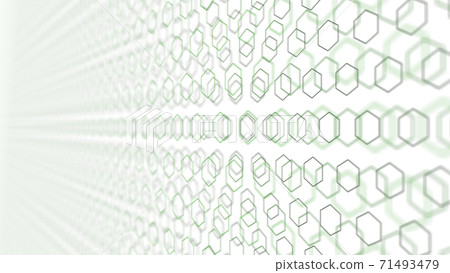 CG Hexagon Multiple hexagons lined up 71493479