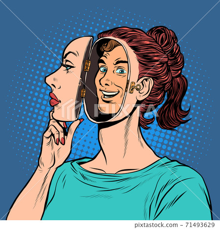 Sex change. Gender identity. A man under the shell of a woman. Transgender 71493629