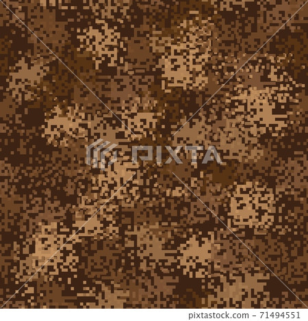 Camouflage pattern background. Classic clothing style masking camo repeat print Camouflage pattern background. Classic clothing style masking camo repeat print 71494551