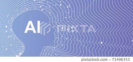 Abstract Artificial intelligence. Cloud computing. Machine learning. Technology web background. Virtual concept Abstract Artificial intelligence. Cloud computing. Machine learning. Technology web background. Virtual concept 71496353
