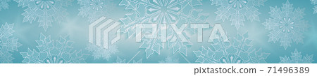 Christmas composition in light blue shade, gorgeous snowflakes with edging Christmas composition in light blue shade, gorgeous snowflakes with edging 71496389