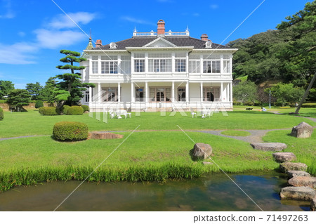 [鳥取縣]晴天下的二福閣 71497263