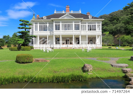 [鳥取縣]晴天下的二福閣 71497264