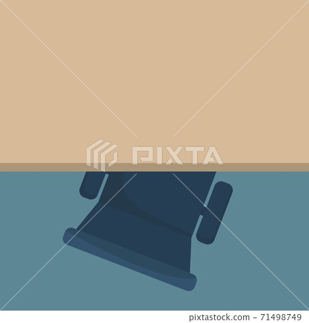 Top view of office chair and desk. Vector... - Stock Illustration ...