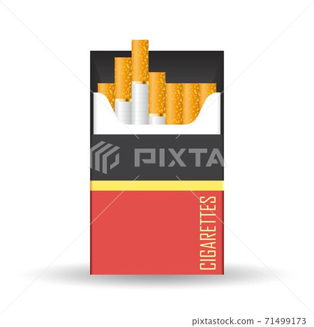 Cigarettes pack vector illustration isolated on... - Stock Illustration  [71499173]