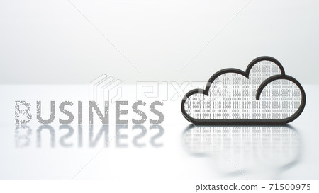 BUSINESS text and backlit cloud icon, modern technology concept BUSINESS text and backlit cloud icon, modern technology concept 71500975