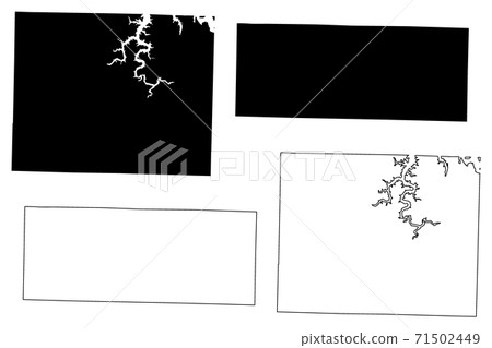 Dade and Douglas County, Missouri (U.S. county, United States of America, USA, U.S., US) map vector illustration, scribble sketch map 71502449
