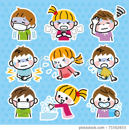 兒童疾病預防症狀套裝(白色邊框) 兒童疾病預防症狀套裝(白色邊框) 71502653