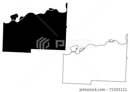Lafayette County, Missouri (U.S. county, United States of America, USA, U.S., US) map vector illustration, scribble sketch Lafayette map 71503121