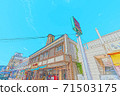 [Anime style] Hokkaido Hakodate Scenery around Hakodate Morning Market 71503175