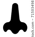 A person's nose 71503498