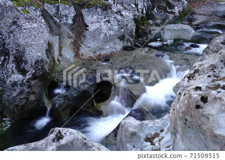 Autumn scenery of Saruhi Senbokyo in Yabakei, Oita Prefecture Autumn scenery of Saruhi Senbokyo in Yabakei, Oita Prefecture 71509515