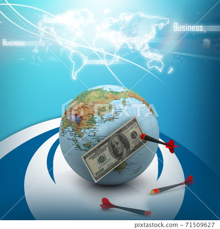 Dollar over the world with darts Dollar over the world with darts 71509627