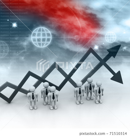 Business chart. (Success or fall concept) 71510314