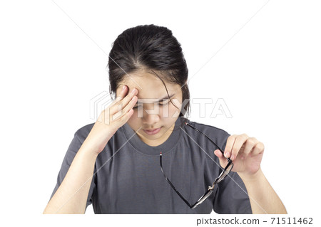 migraine, headache, woman 71511462