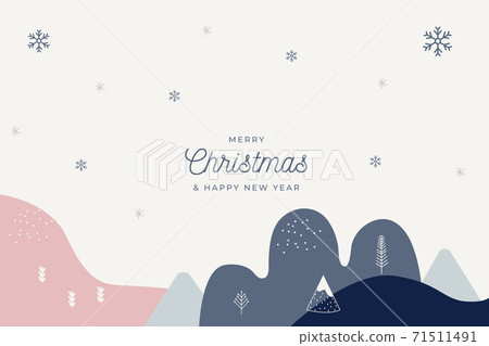 Winter Christmas Abstract Vector Background and Frame Winter Christmas Abstract Vector Background and Frame 71511491