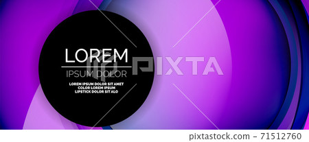 Circles and bubbles abstract background. Fluid liquid round shapes for web banner, app or poster Circles and bubbles abstract background. Fluid liquid round shapes for web banner, app or poster 71512760