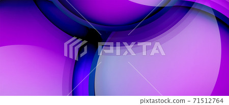 Circles and bubbles abstract background. Fluid liquid round shapes for web banner, app or poster Circles and bubbles abstract background. Fluid liquid round shapes for web banner, app or poster 71512764