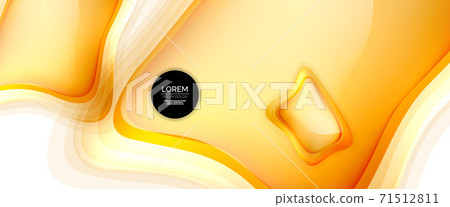 Circles and bubbles abstract background. Fluid liquid round shapes for web banner, app or poster Circles and bubbles abstract background. Fluid liquid round shapes for web banner, app or poster 71512811