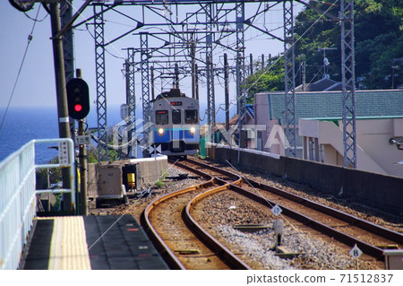 Katase-Shirata Station Izukyu Series 8000 Ordinary Train (Higashiizu, Shizuoka Prefecture) 71512837