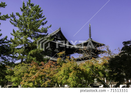 Horyuji Temple Five-storied Pagoda, Ikaruga Town, Ikoma District, Nara Prefecture Horyuji Temple Five-storied Pagoda, Ikaruga Town, Ikoma District, Nara Prefecture 71513331