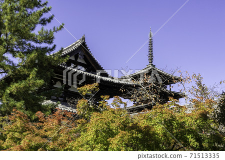 Horyuji Temple Five-storied Pagoda, Ikaruga Town, Ikoma District, Nara Prefecture Horyuji Temple Five-storied Pagoda, Ikaruga Town, Ikoma District, Nara Prefecture 71513335