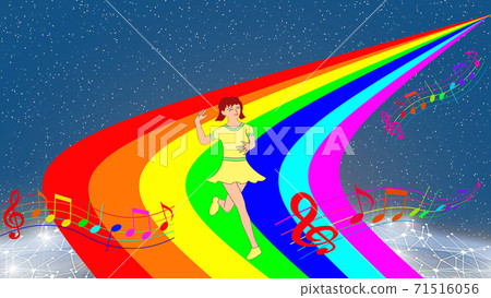 Woman with a rainbow 3 Woman with a rainbow 3 71516056