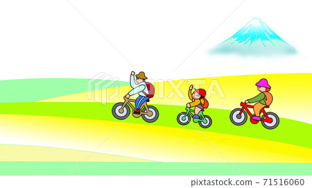 Family cycling Family cycling 71516060