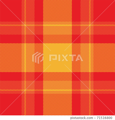 Pixel background vector design. Modern seamless pattern plaid. Square texture fabric. Tartan scottish textile. Beauty color madras ornament. 71516800