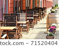 Fashionable cafe terrace 71520404