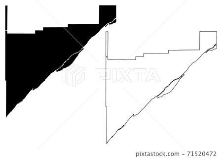 Merrick County, Nebraska (U.S. county, United States of America, USA, U.S., US) map vector illustration, scribble sketch Merrick map 71520472