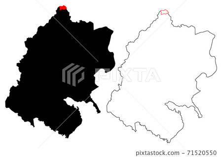 Sudurpashchim Province (Federal Democratic Republic of Nepal, Administrative divisions) map vector illustration, scribble sketch Province No. 7 map 71520550
