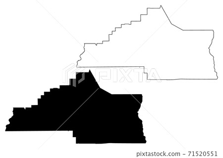Carson City, Nevada (U.S. county, United States of America, USA, U.S., US) map vector illustration, scribble sketch Consolidated Municipality of Carson City map 71520551