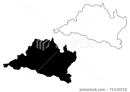 Bagmati Province (Federal Democratic Republic of Nepal, Administrative divisions) map vector illustration, scribble sketch Province No. 3 map Bagmati Province (Federal Democratic Republic of Nepal, Administrative divisions) map vector illustration, scribble sketch Province No. 3 map 71520558
