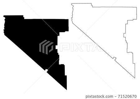Douglas County, Nevada (U.S. county, United States of America, USA, U.S., US) map vector illustration, scribble sketch Douglas map 71520670