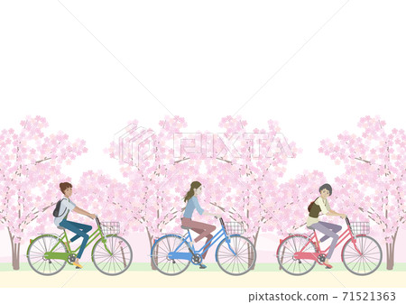 Women riding a bicycle Women riding a bicycle 71521363