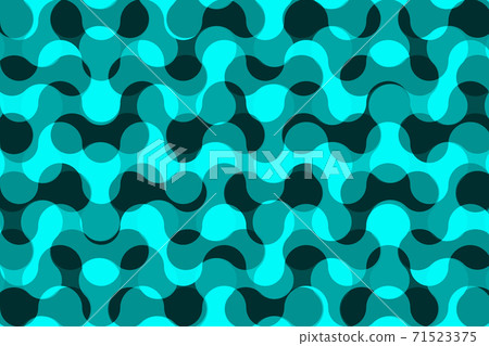 Camouflage vector pattern - blue waves, Camo background, Camouflage vector pattern - blue waves, Camo background, 71523375