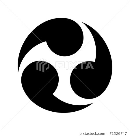 Three-way silhouette material_illustration Three-way silhouette material_illustration 71526747