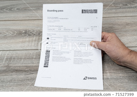 Boarding pass Boarding pass 71527399