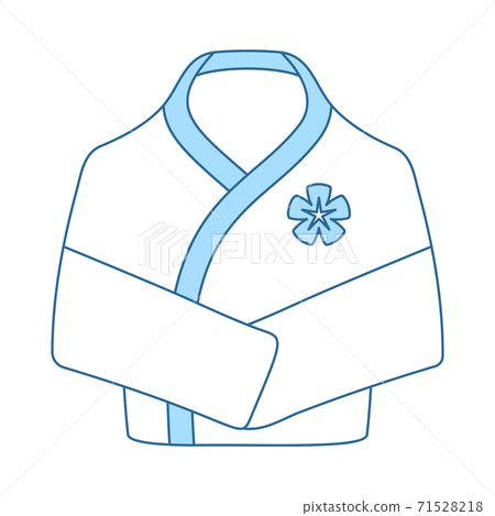 Spa Bathrobe Icon 71528218
