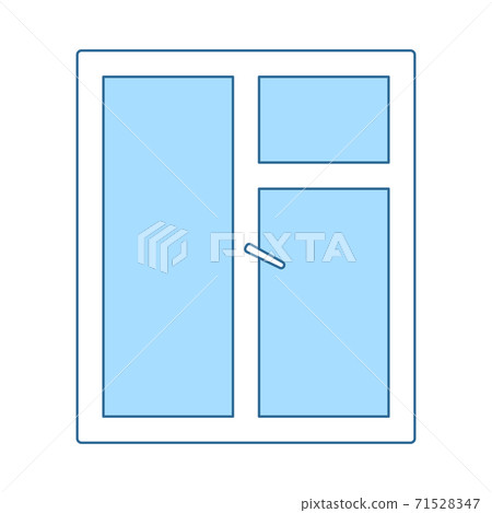 Icon Of Closed Window Frame - Stock Illustration [71528347] - PIXTA