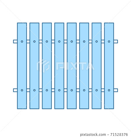 Icon Of Construction Fence In Ui Colors 71528376