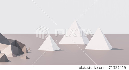 abstract landscape pyramid modern minimalistic design 3d render illustration abstract landscape pyramid modern minimalistic design 3d render illustration 71529429