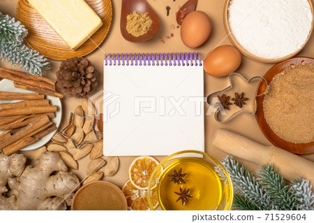 Christmas cookie cooking background Christmas cookie cooking background 71529604