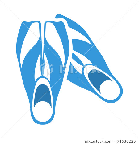 Icon Of Swimming Flippers 71530229